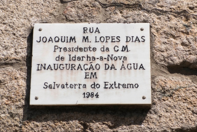 Inauguração da água em Salvaterra do Extremo em 1984