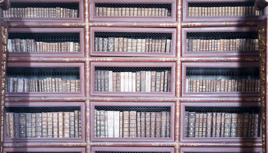 A biblioteca tem 60 mil volumes