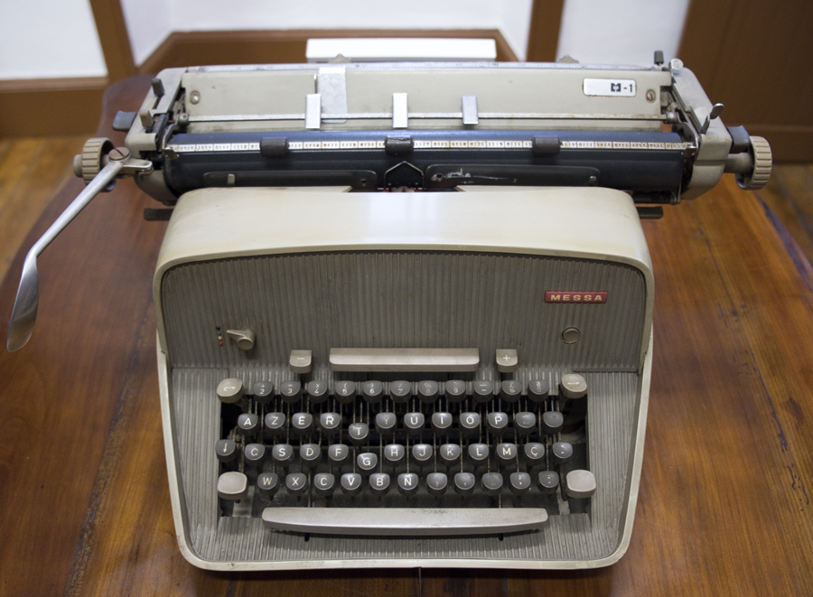 A máquina de escrever de Carlos de Oliveira