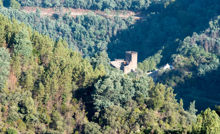 Vista do Talasnal do Castelo da Lousã